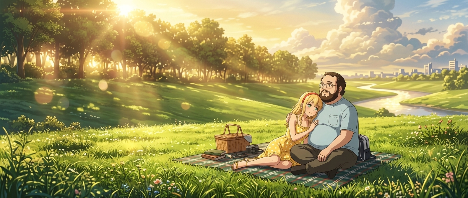 Golden hour in the park