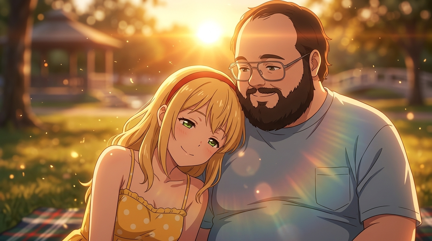 Sunset cuddle